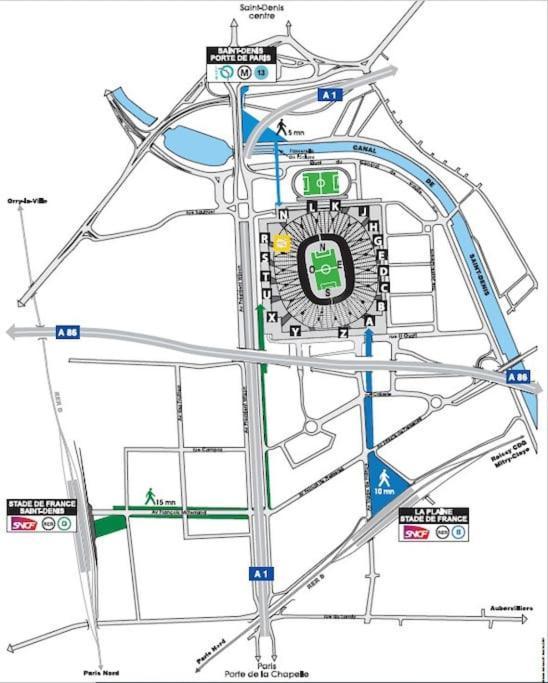 Apartment Charmante Ligne 13 Tram 5 Saint Denis *